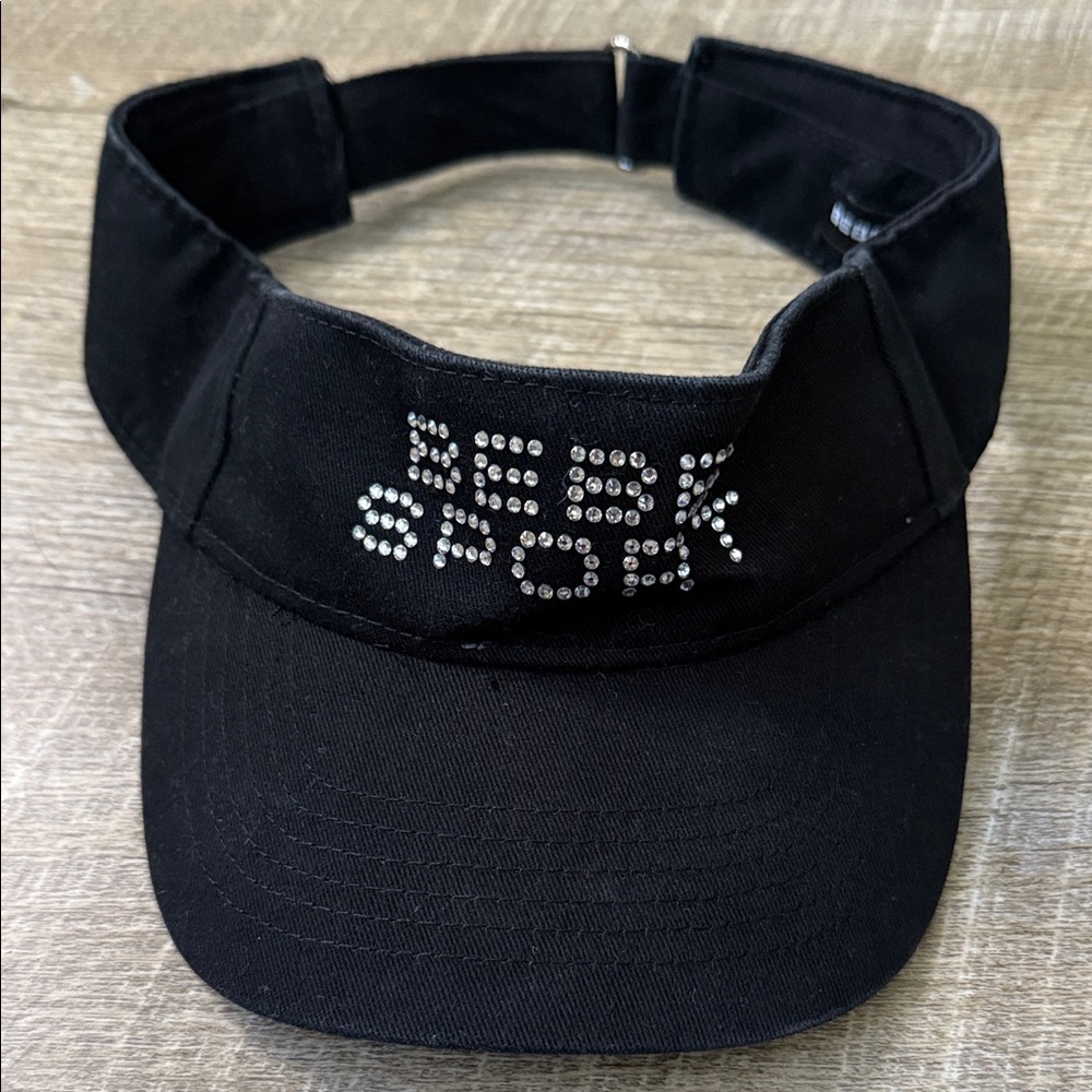 Y2K BEBE Sport Bedazzled Visor OS